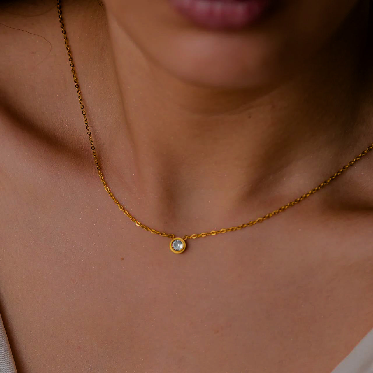 Kira Gold Necklace-Maison Doré
