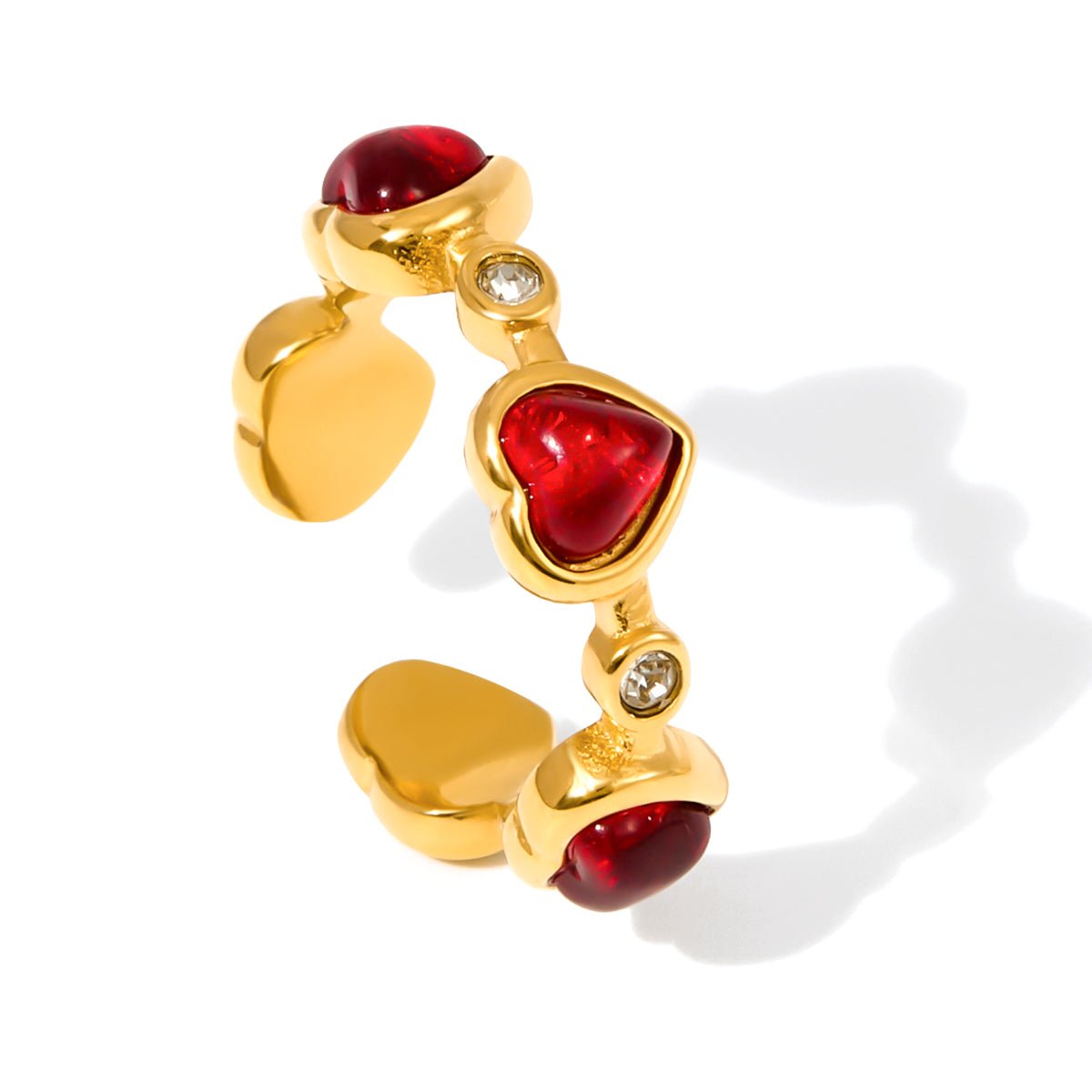 Esme Rubin Herzring 18K Gold