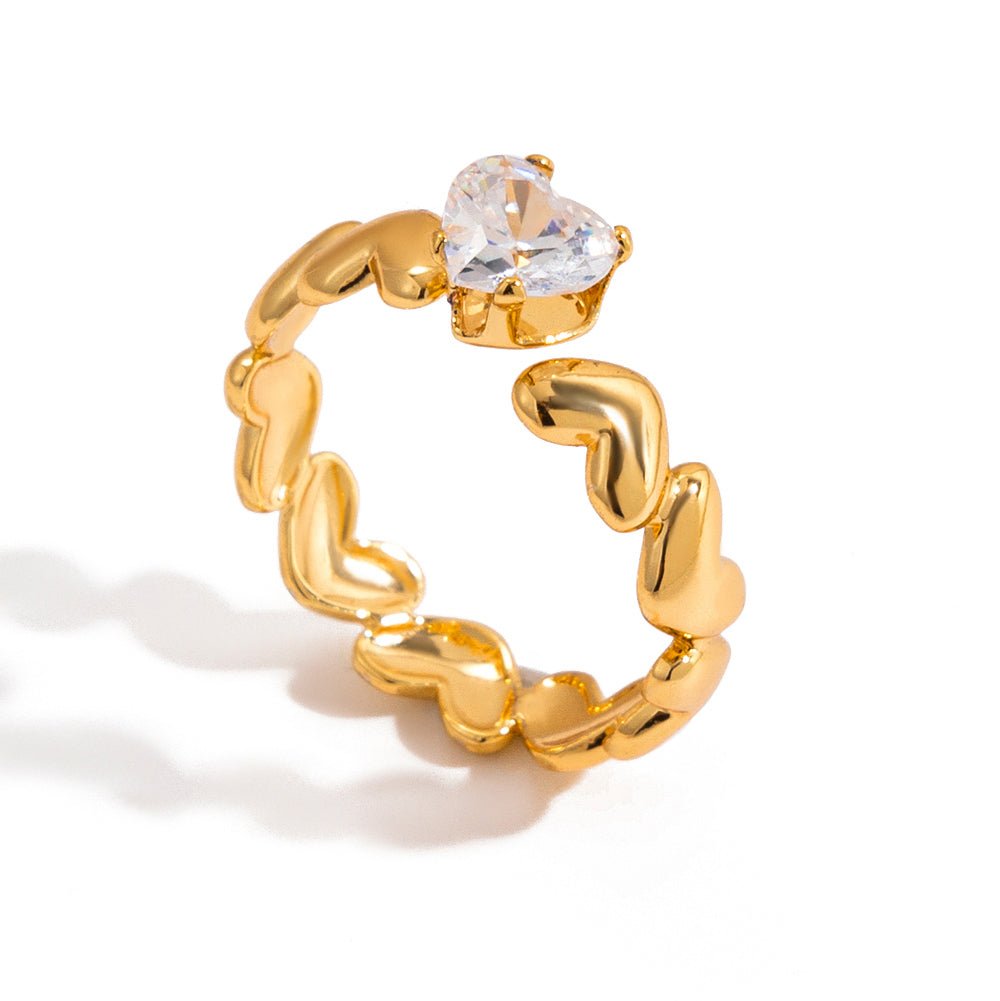 Celestijnse Herzring | 18K Gold