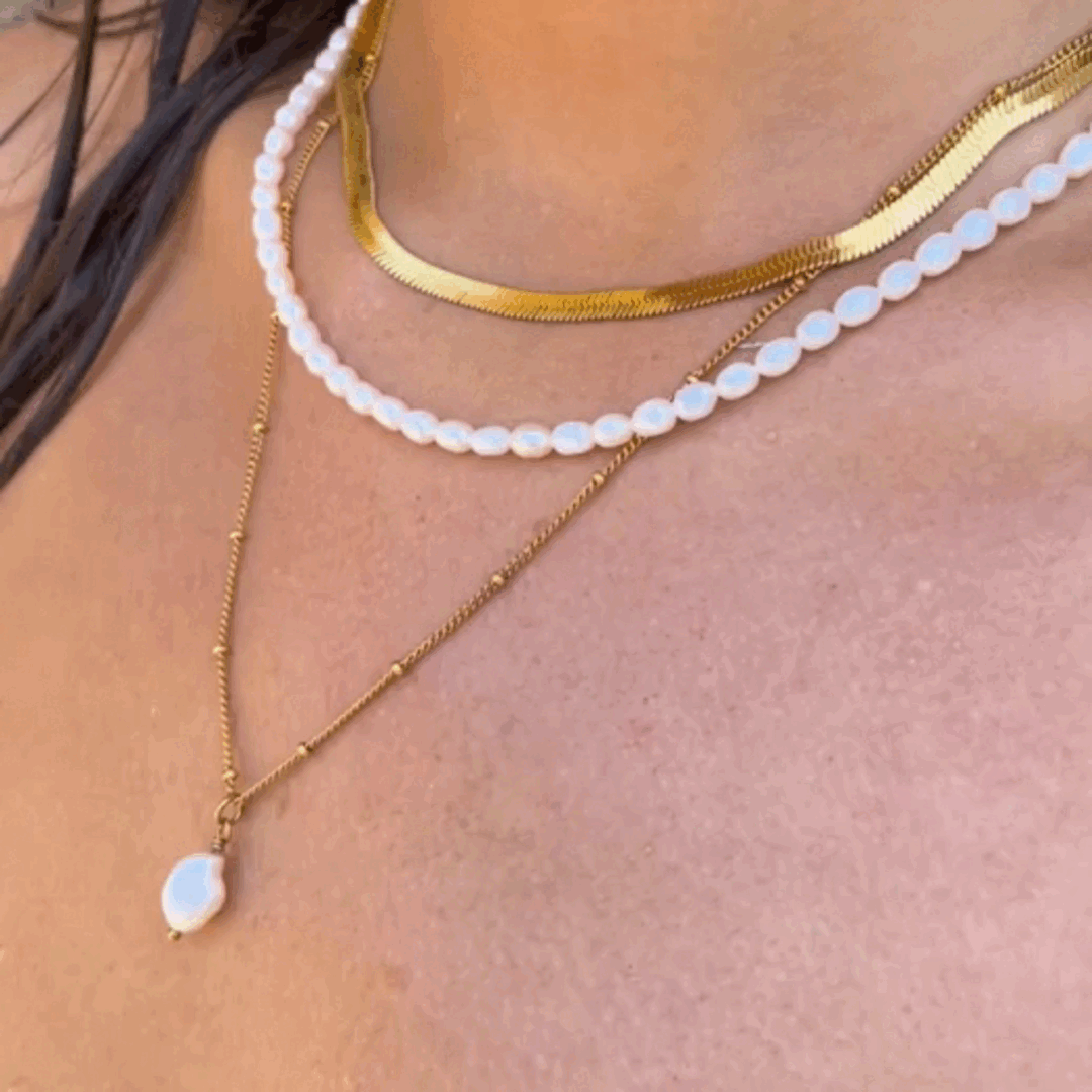 "Kauai" Fischgrät-Choker-Maison Doré
