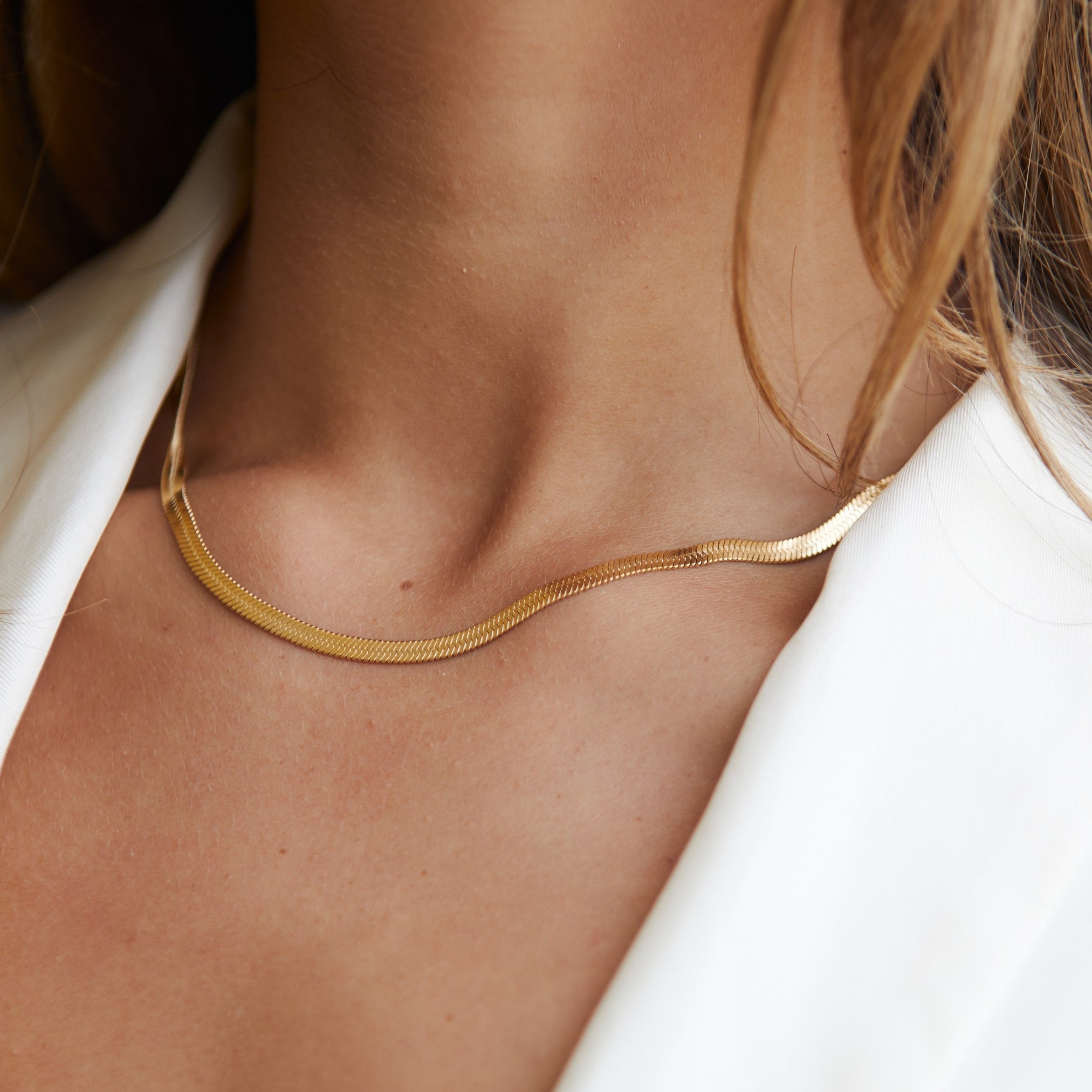 "Kauai" Fischgrät-Choker-Maison Doré
