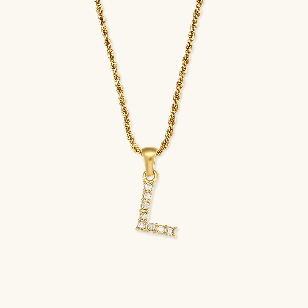 Maeve Buchstaben Initial Diamant Halskette