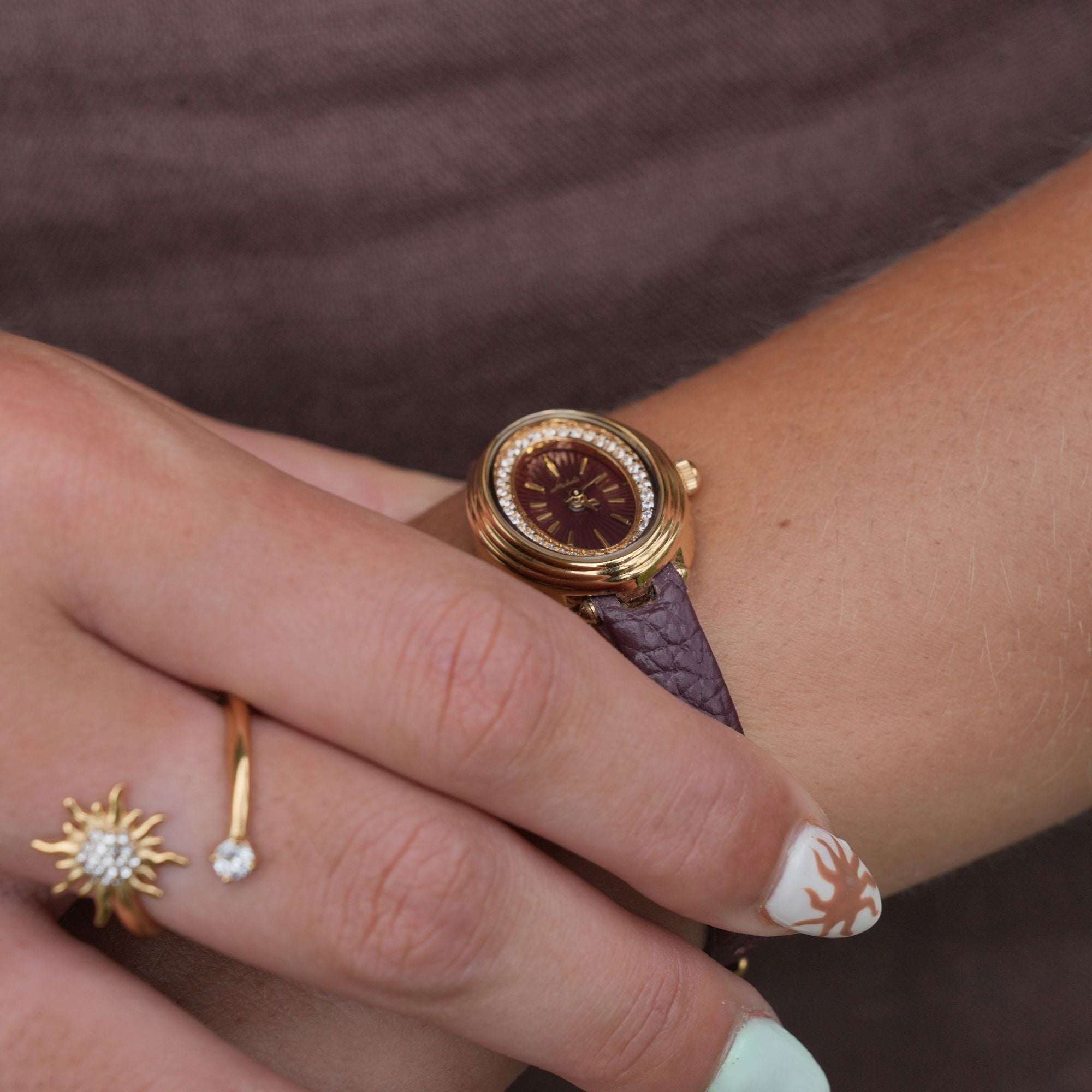 Livia | Leder Gold