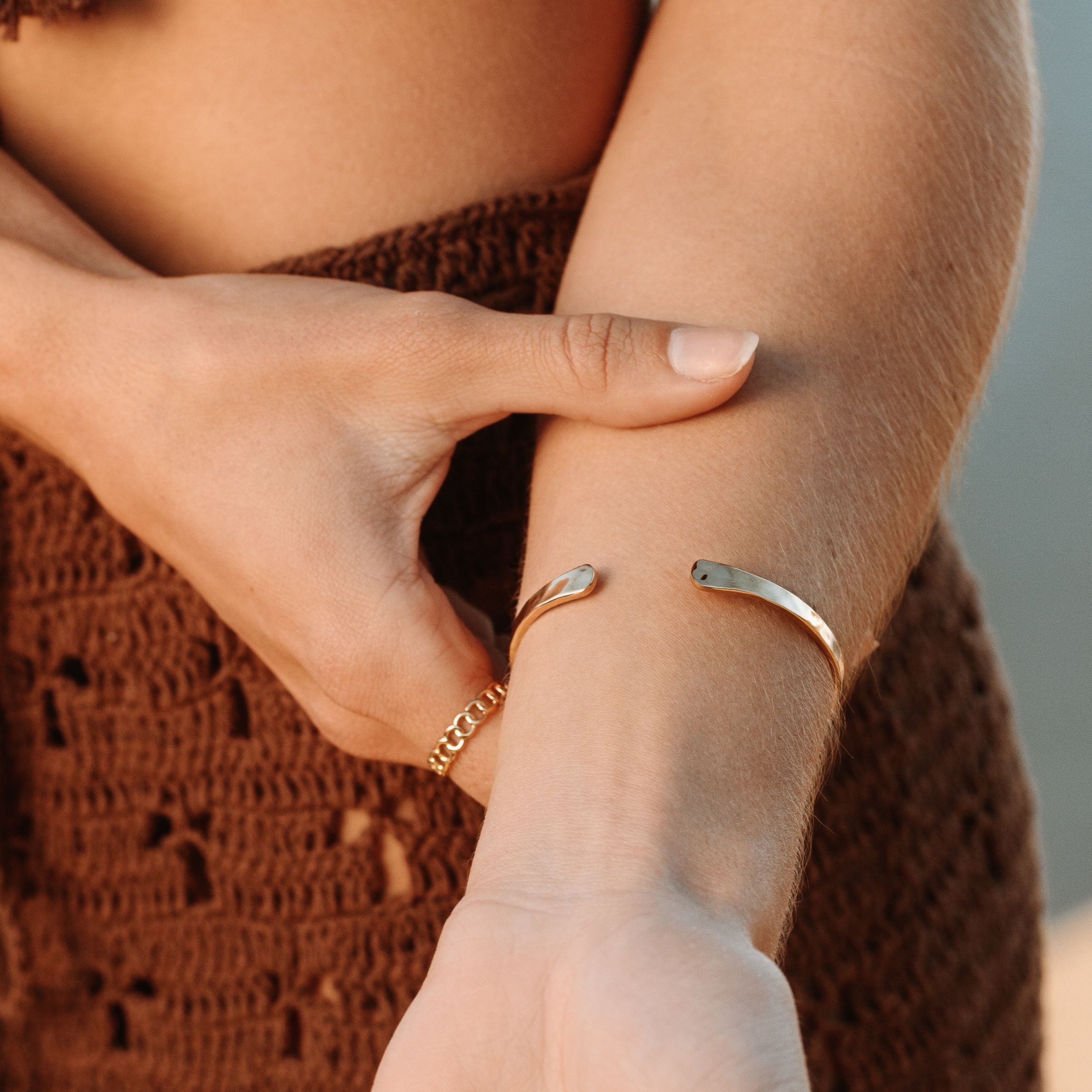 Hammered Cuff-Maison Doré