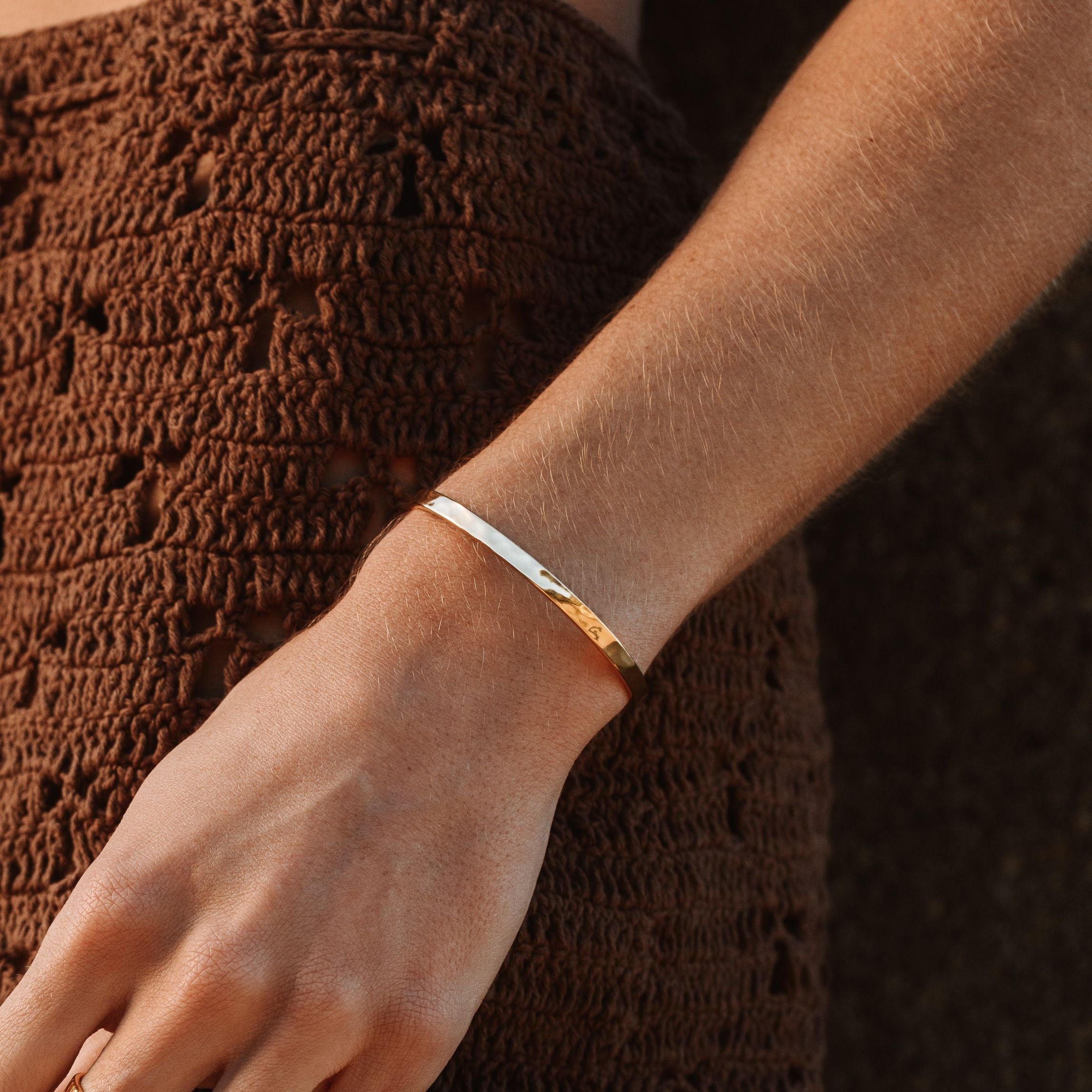 Hammered Cuff-Maison Doré
