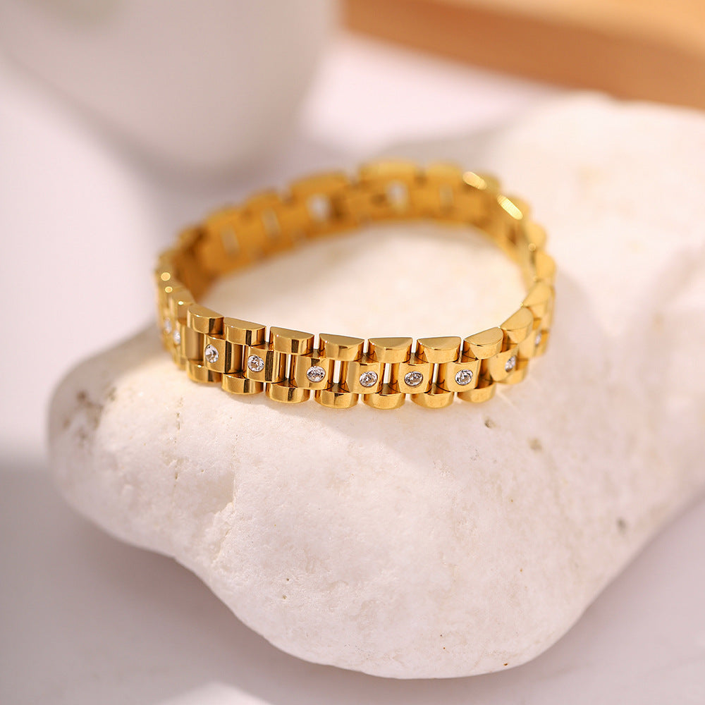 Goldene Uhrenarmbandarmband