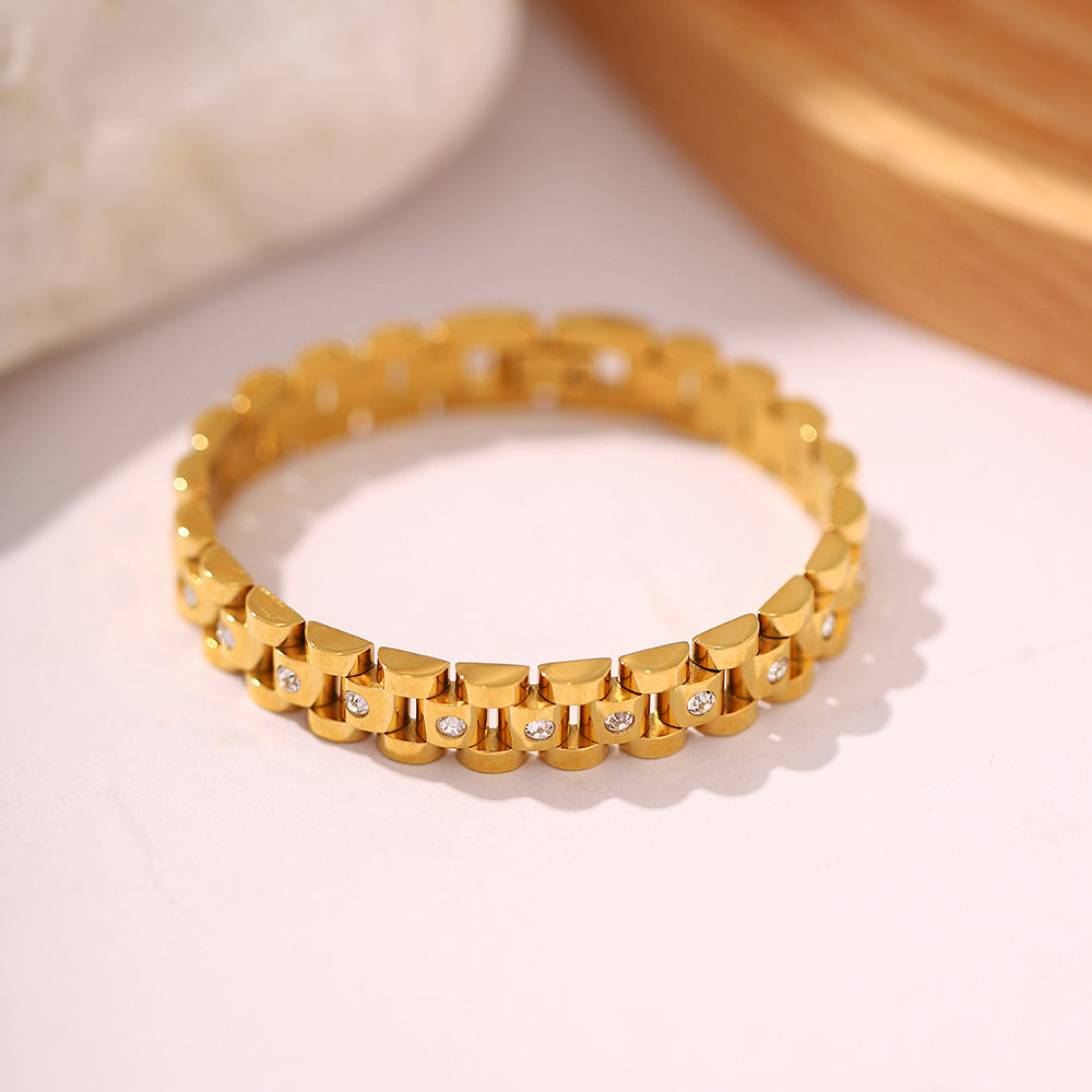 Goldene Uhrenarmbandarmband
