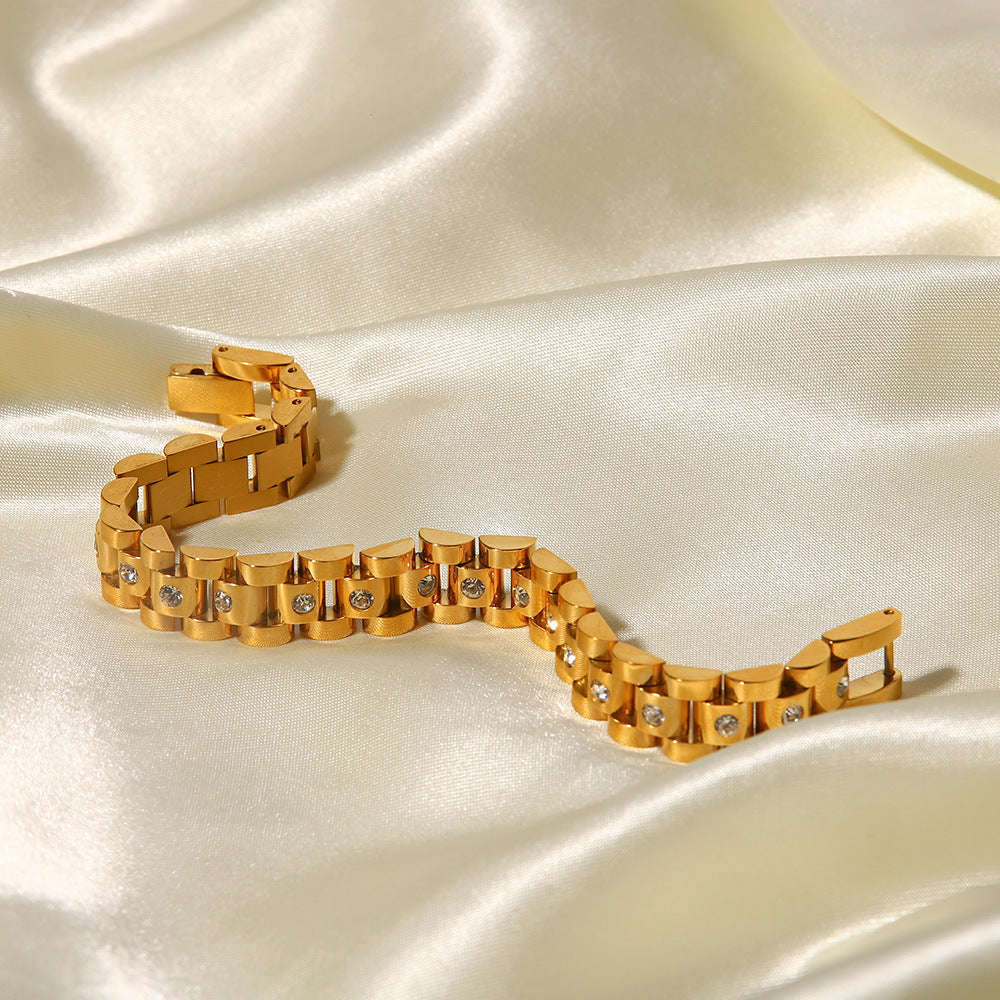 Goldene Uhrenarmbandarmband