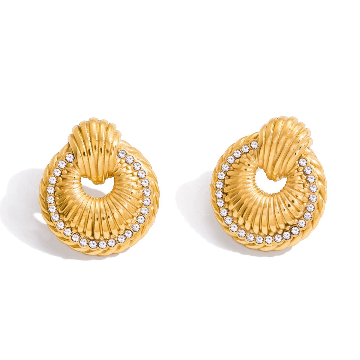 Isadora Halo Ohrringe | 18K Gold-Maison Doré