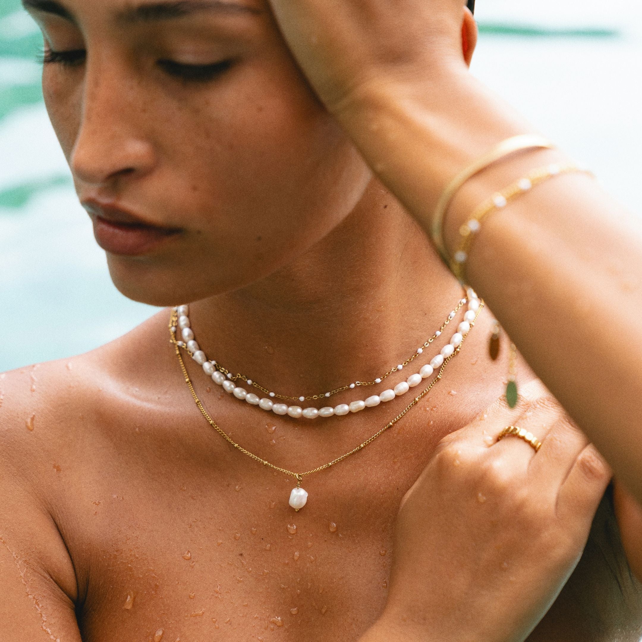 Süßwasserperlen Choker-Maison Doré