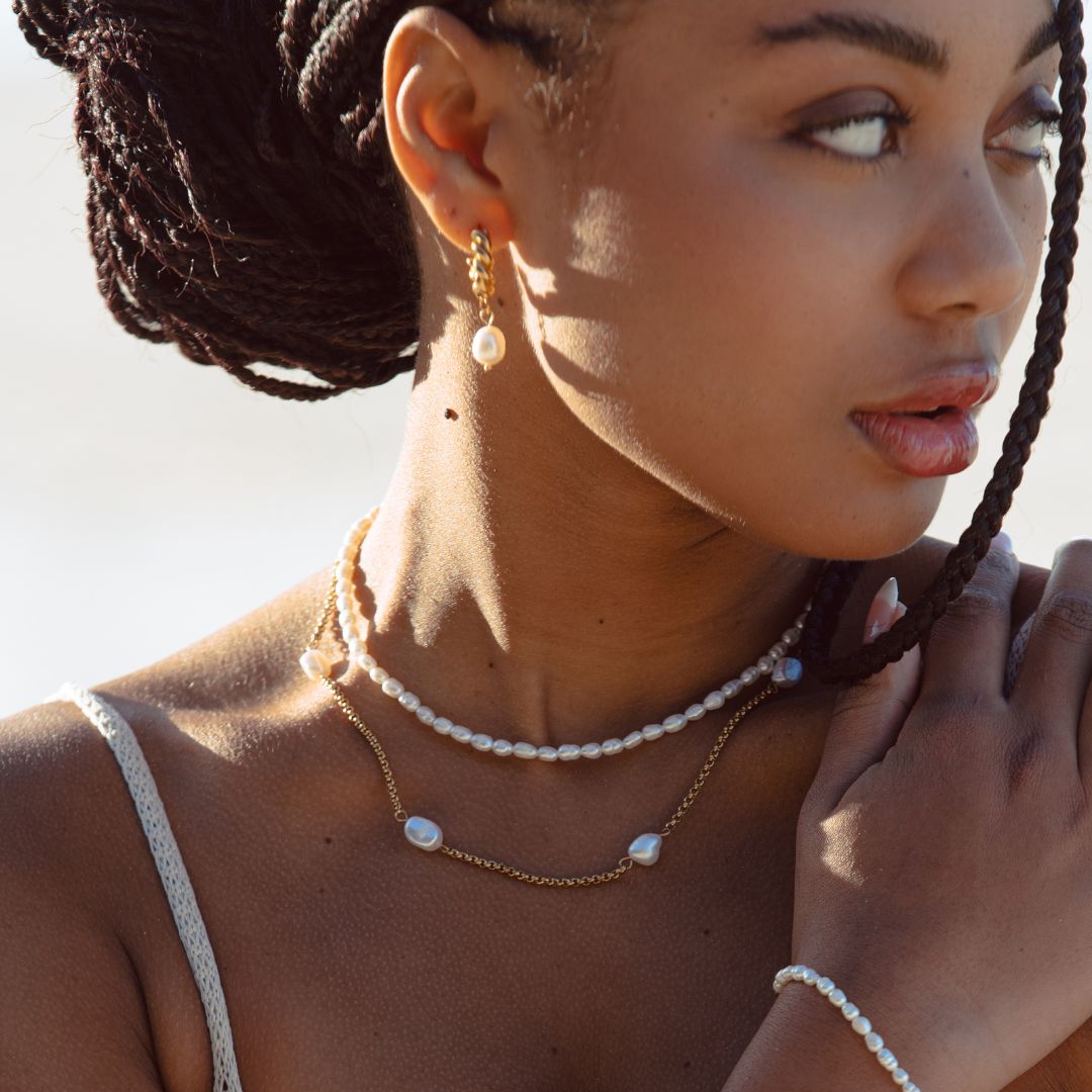 Süßwasserperlen Choker-Maison Doré