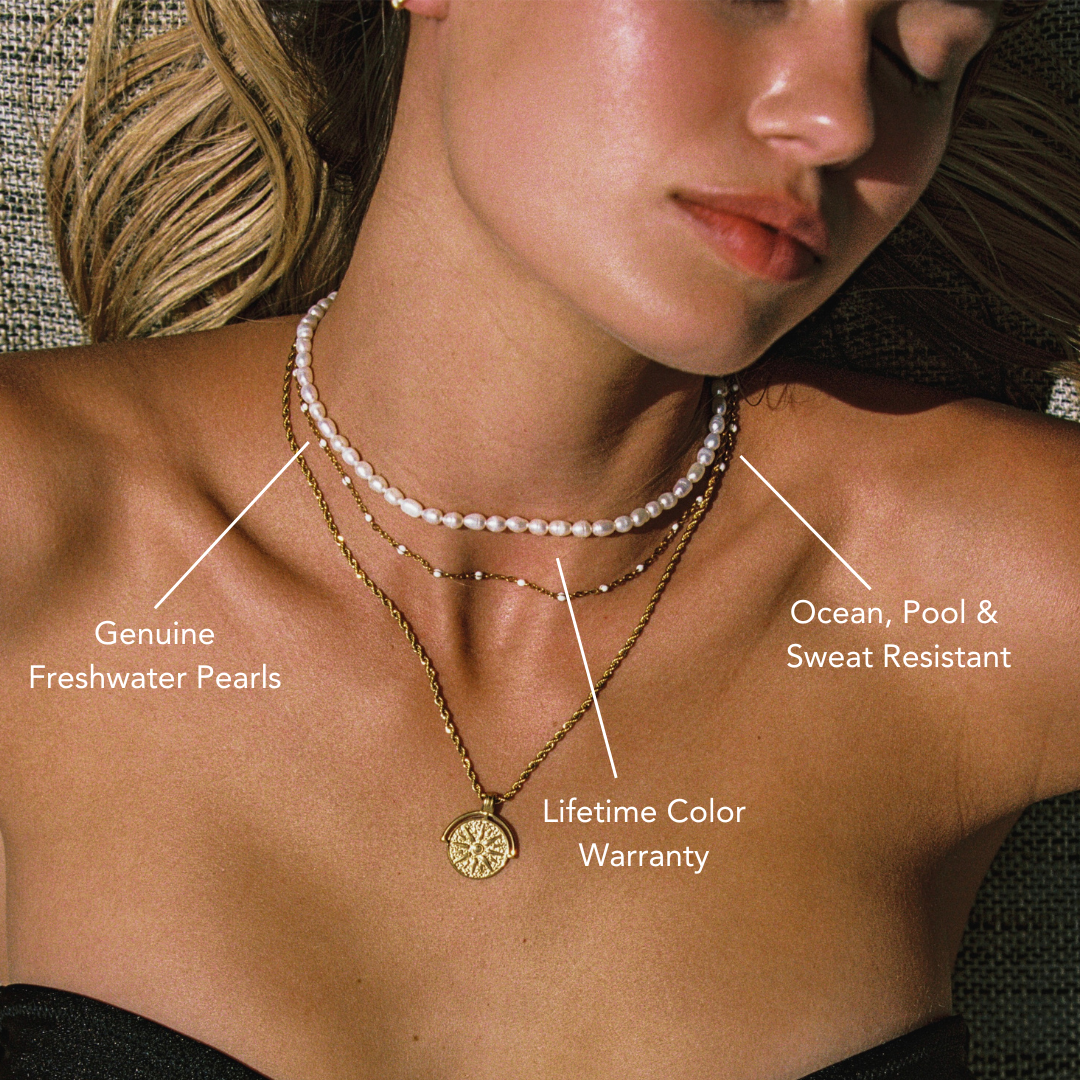 Süßwasserperlen Choker-Maison Doré