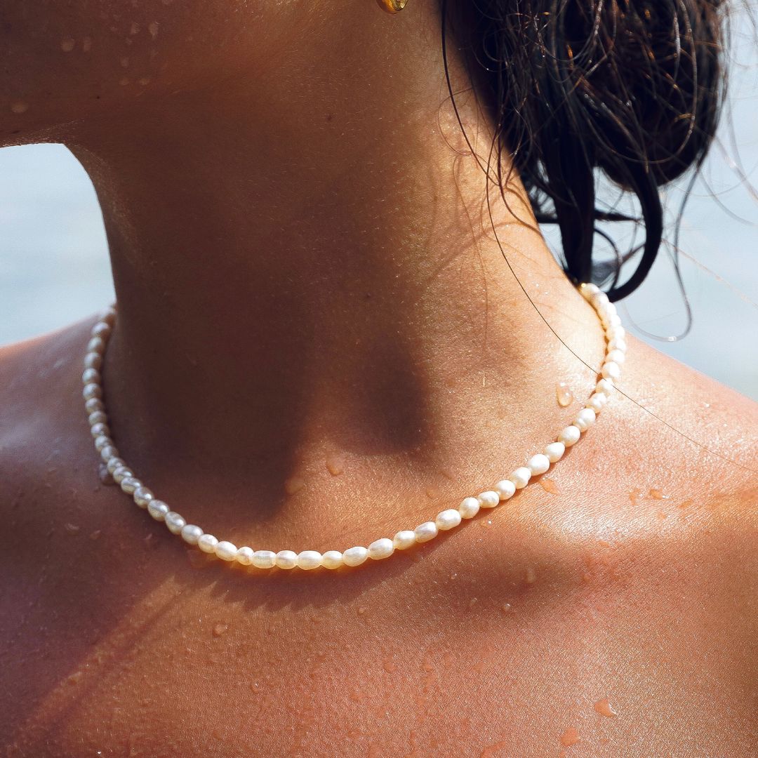 Süßwasserperlen Choker-Maison Doré