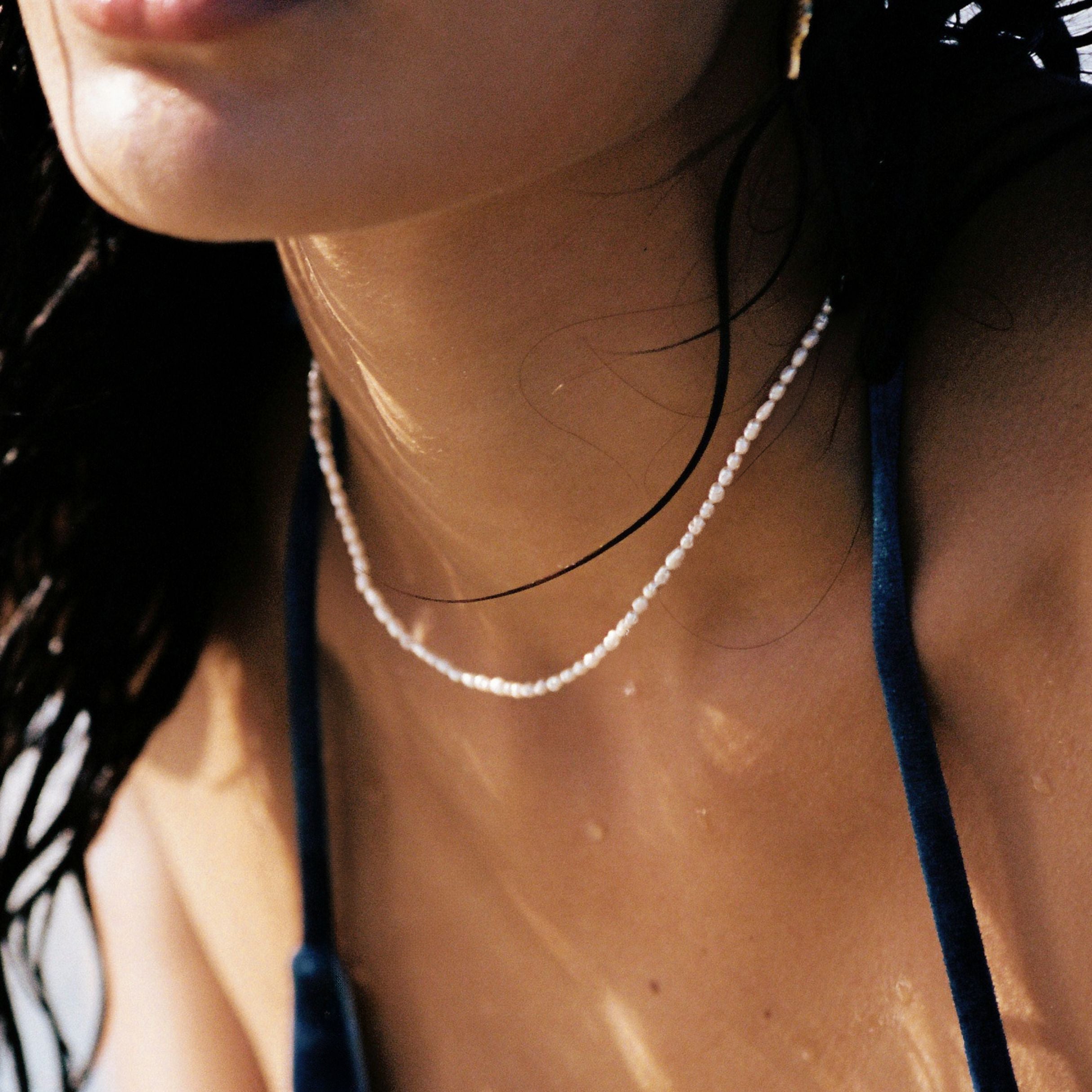 Kleine Perlen Choker-Maison Doré