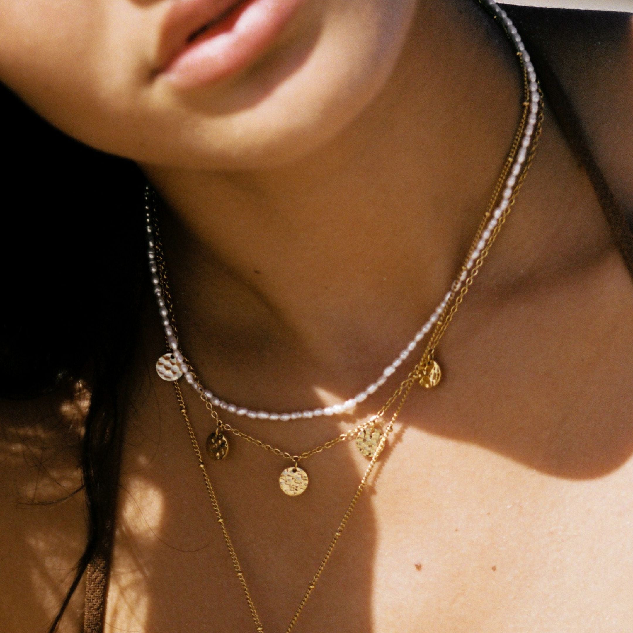 Kleine Perlen Choker-Maison Doré