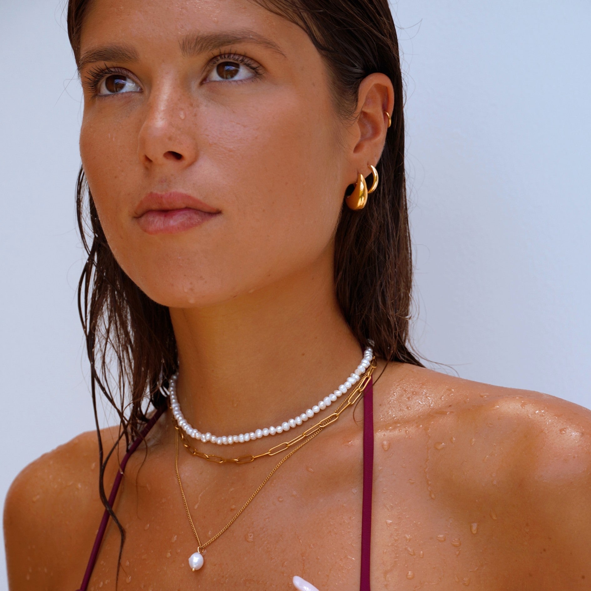 Mini Süßwasserperlen Choker-Maison Doré