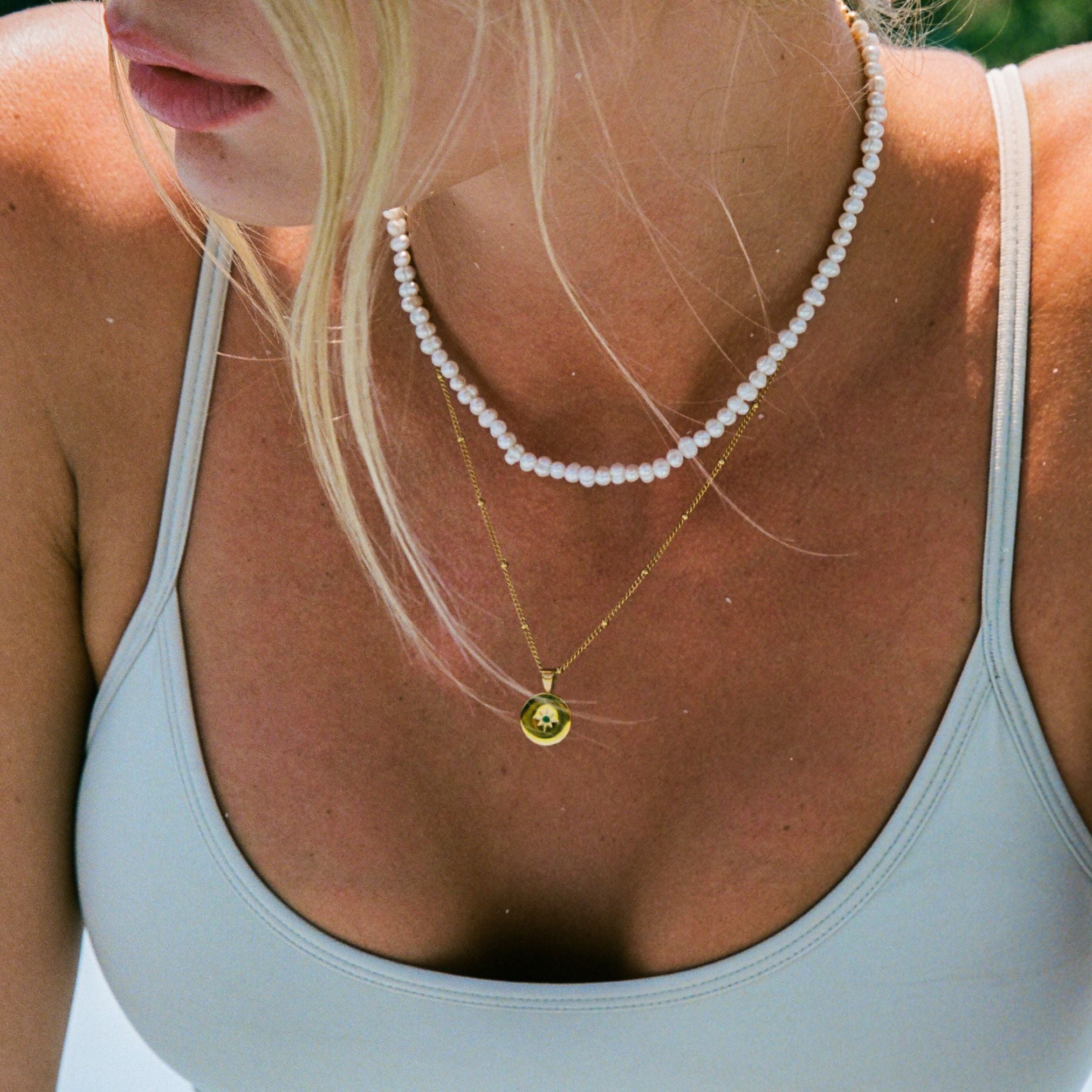 Mini Süßwasserperlen Choker-Maison Doré