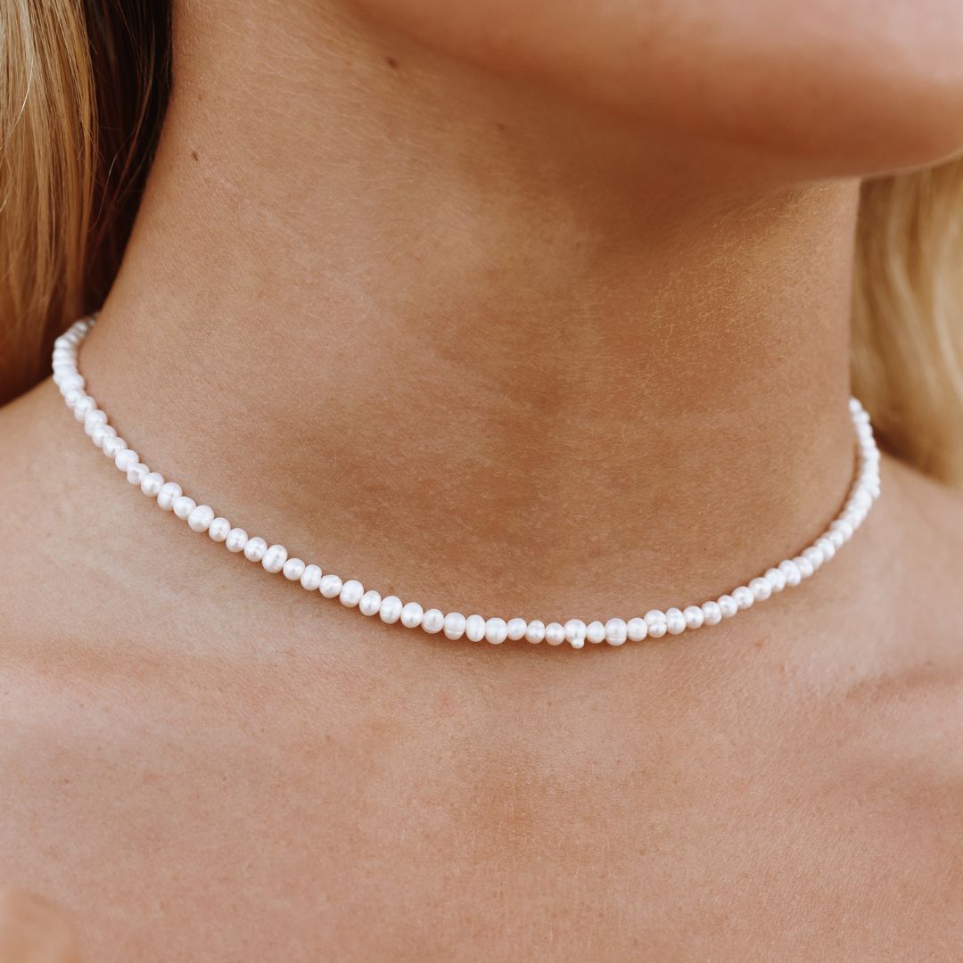 Mini Süßwasserperlen Choker-Maison Doré