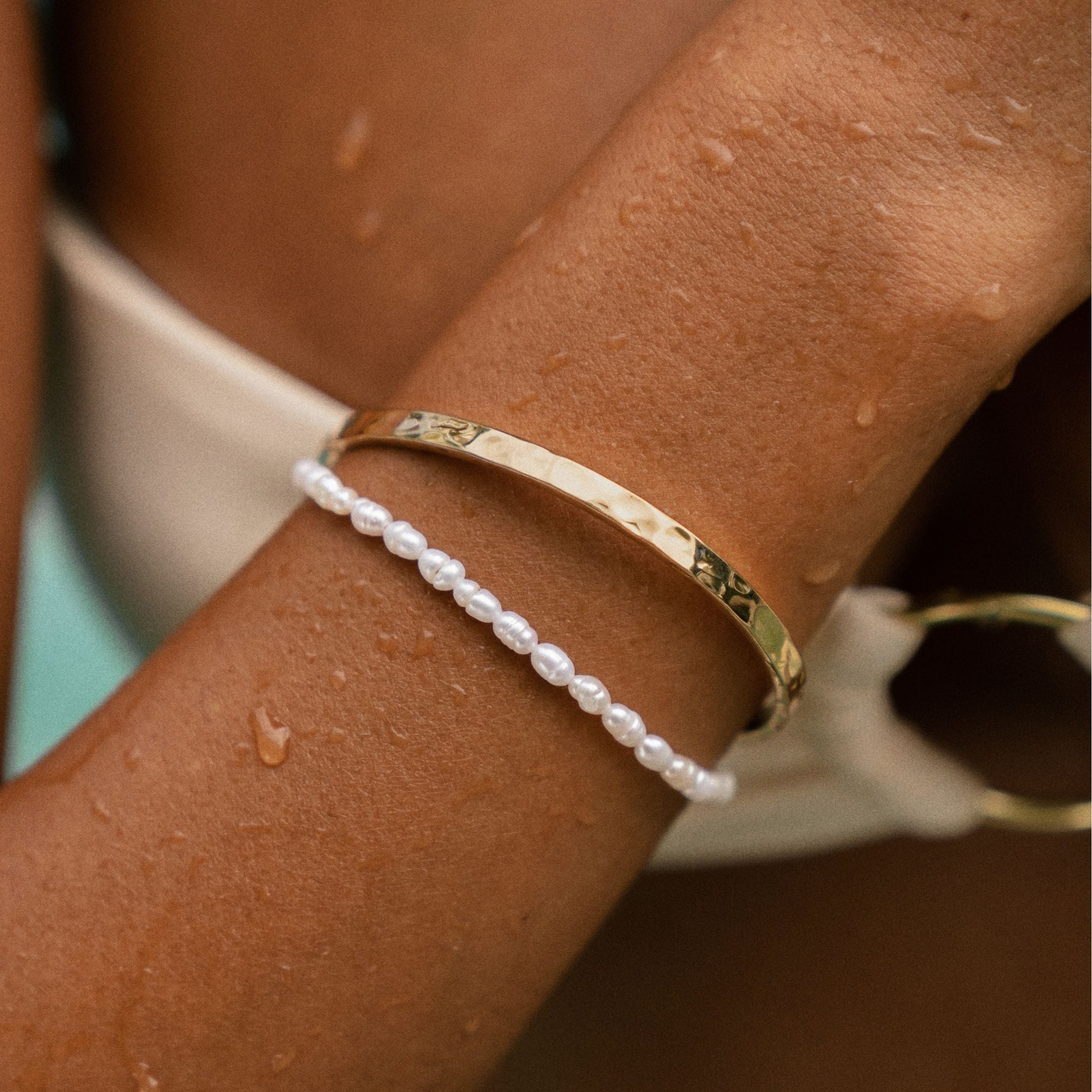 Süßwasserperlenarmband-Maison Doré