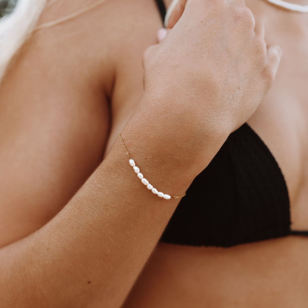 Mini Süßwasserperlenarmband-Maison Doré
