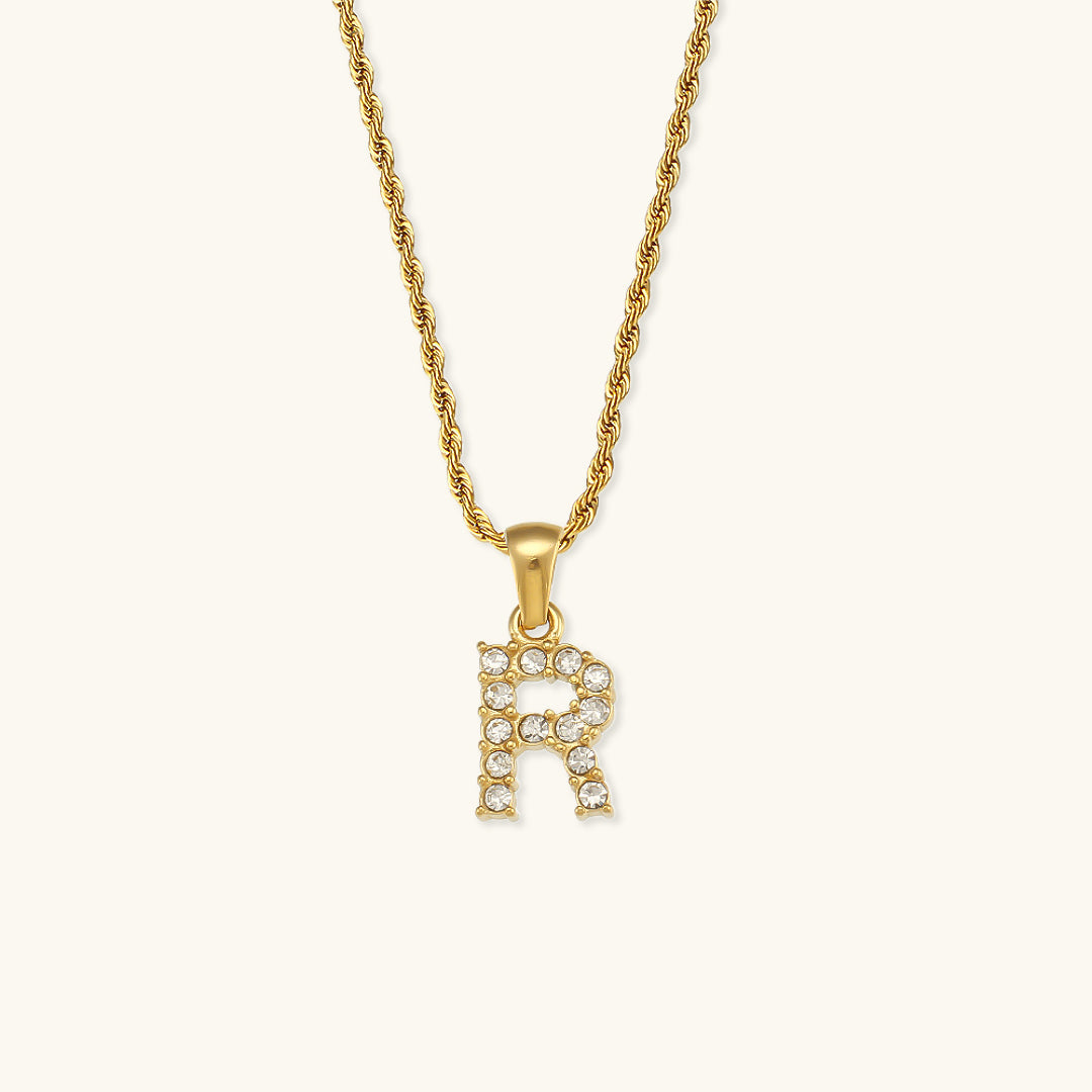 Maeve Buchstaben Initial Diamant Halskette