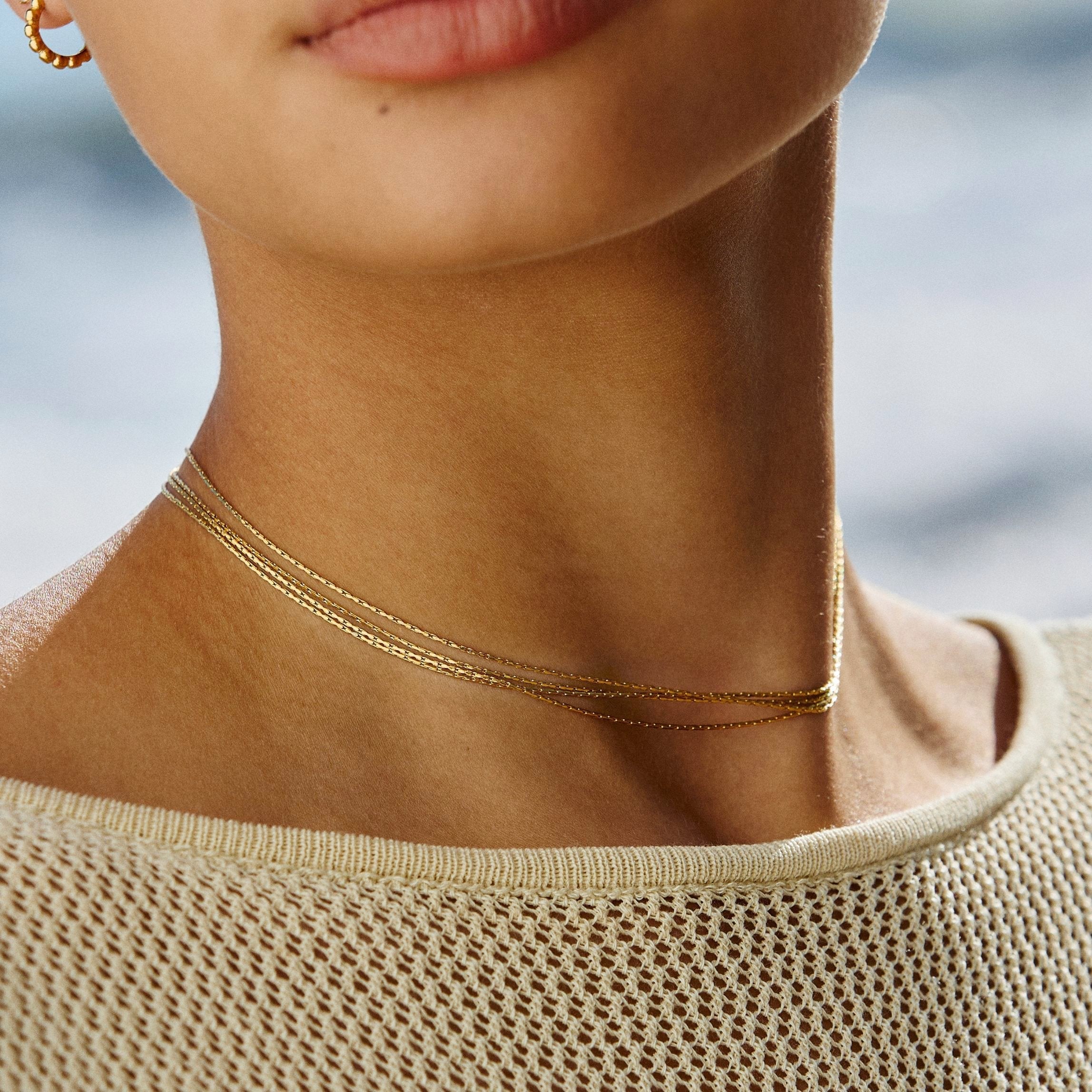 "Riviera" Geschichteter Choker-Maison Doré
