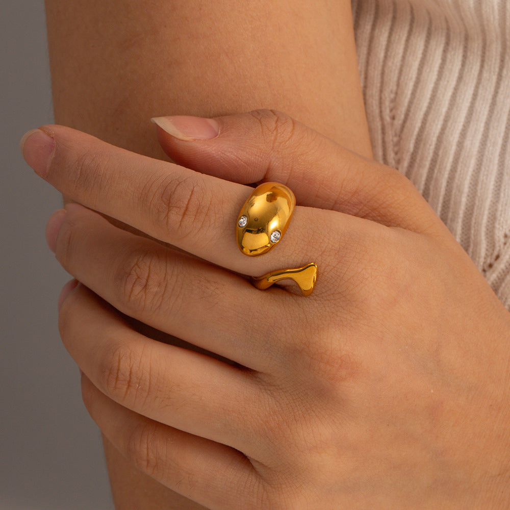Etta Gold Schlangenring-Maison Doré