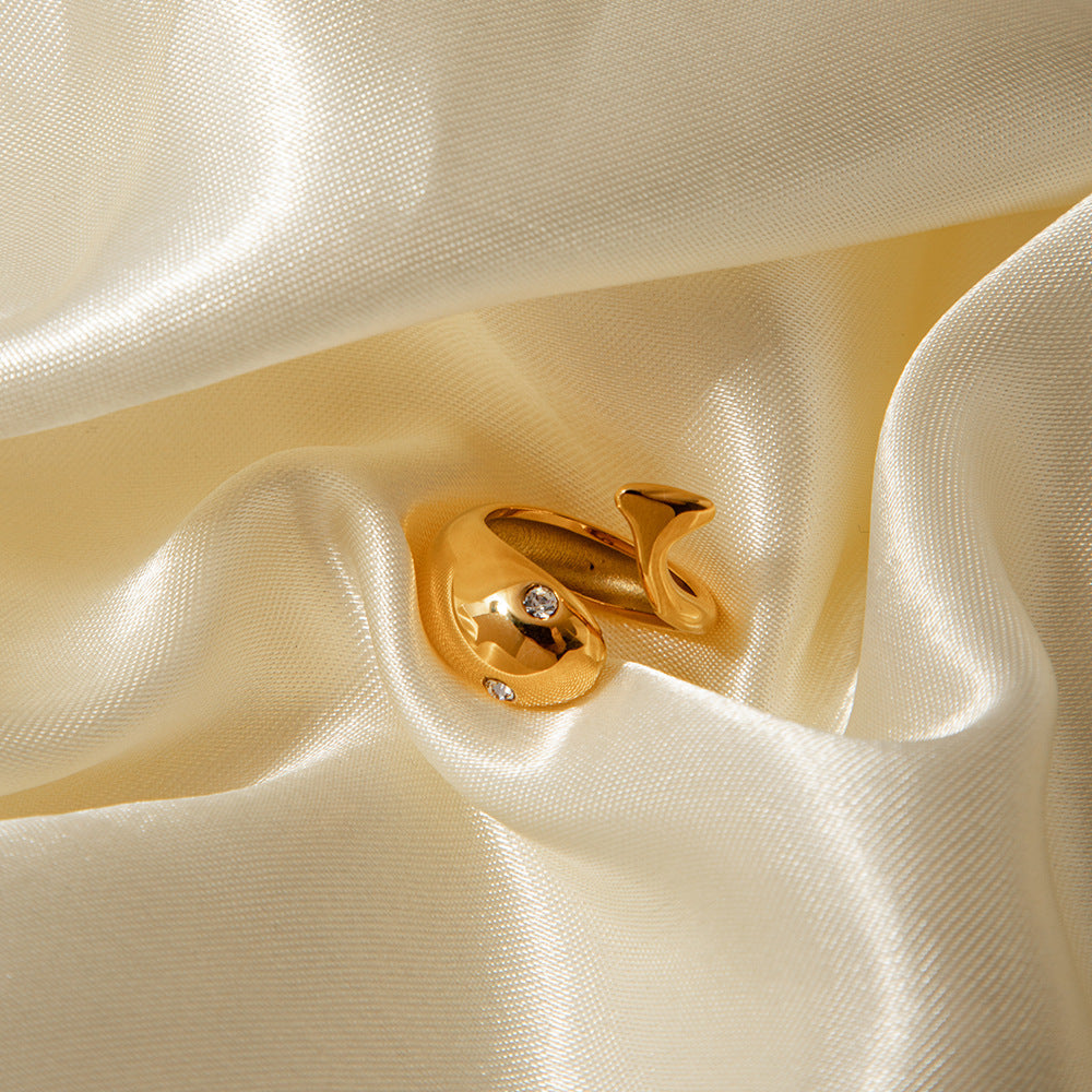 Etta Gold Schlangenring-Maison Doré