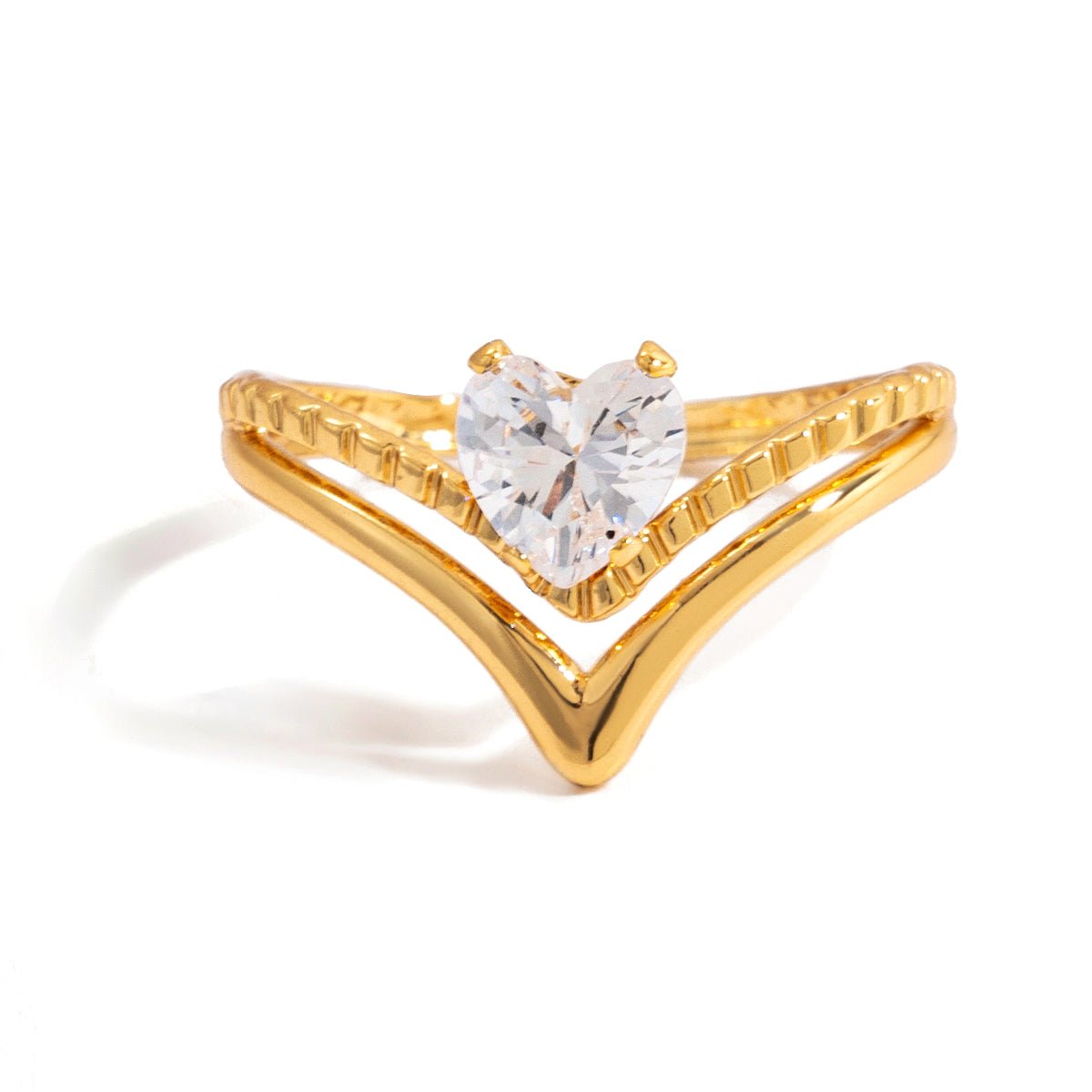 Ivelisse Solitärring | 18K Gold-Maison Doré
