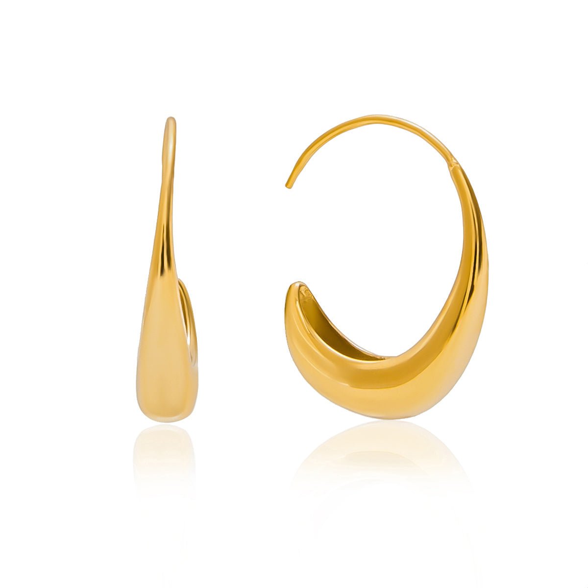 Simone Druppel Hoepel 18K Gold-Maison Doré
