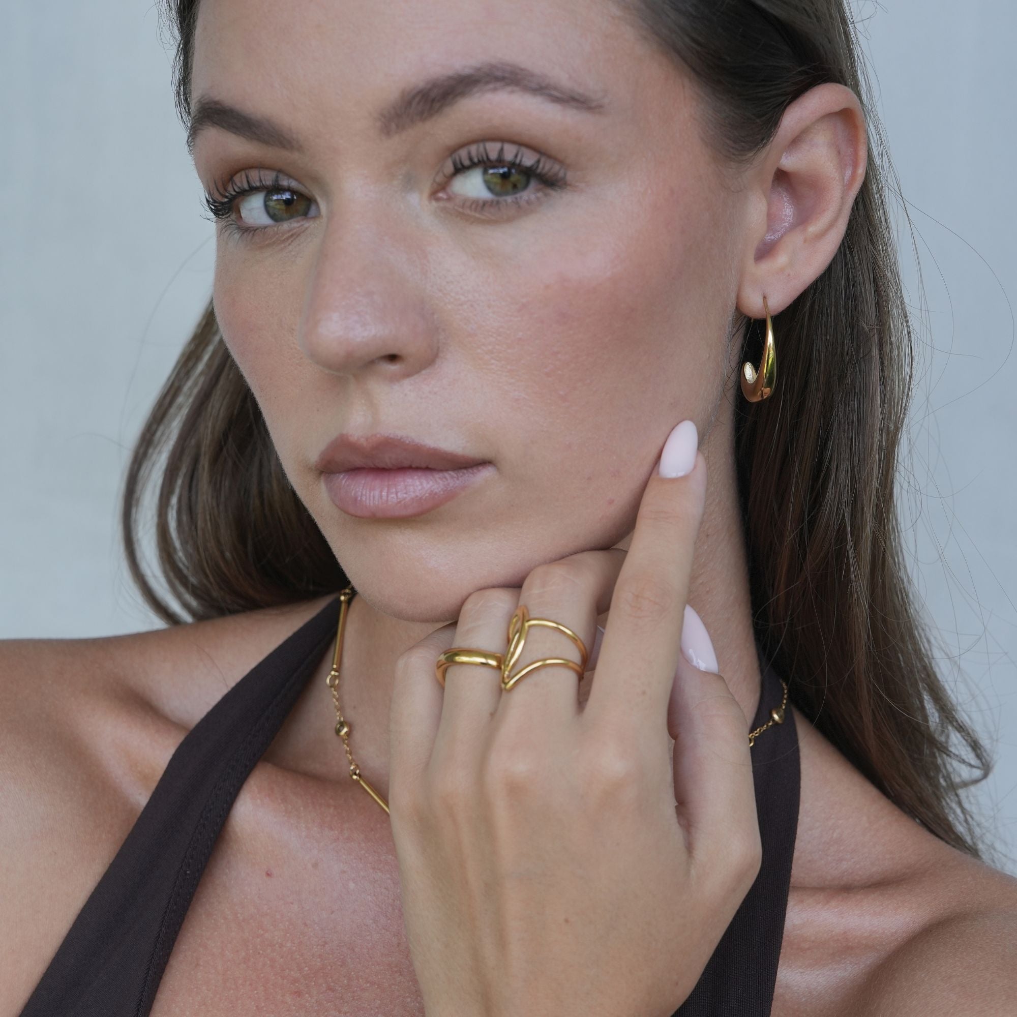 Verity Lus Ring | 18K Gold-Maison Doré