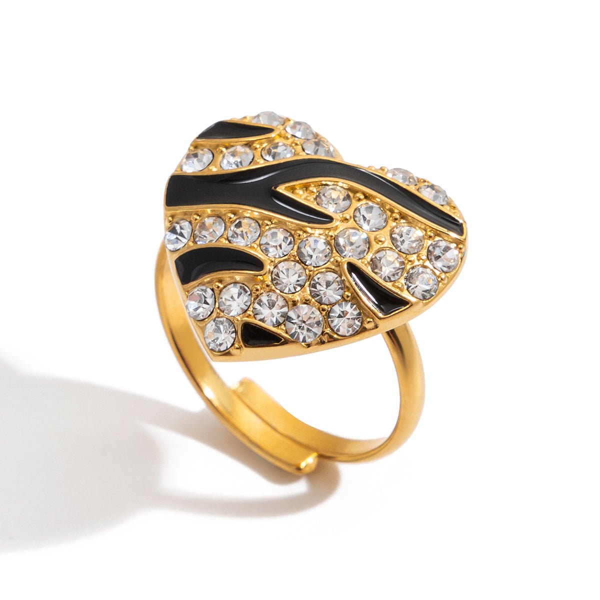 Verona Hart Ring | 18K Gold-Maison Doré