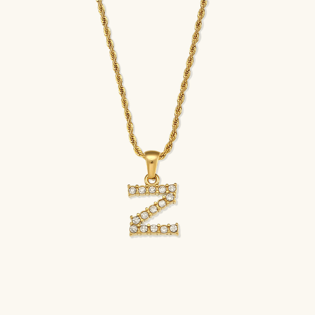 Maeve Buchstaben Initial Diamant Halskette