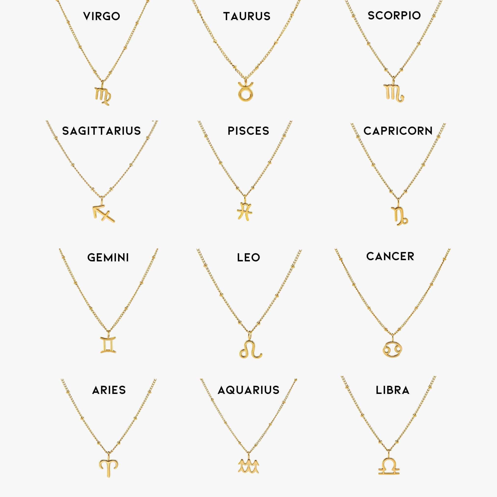 Zodiac Necklace-Maison Doré