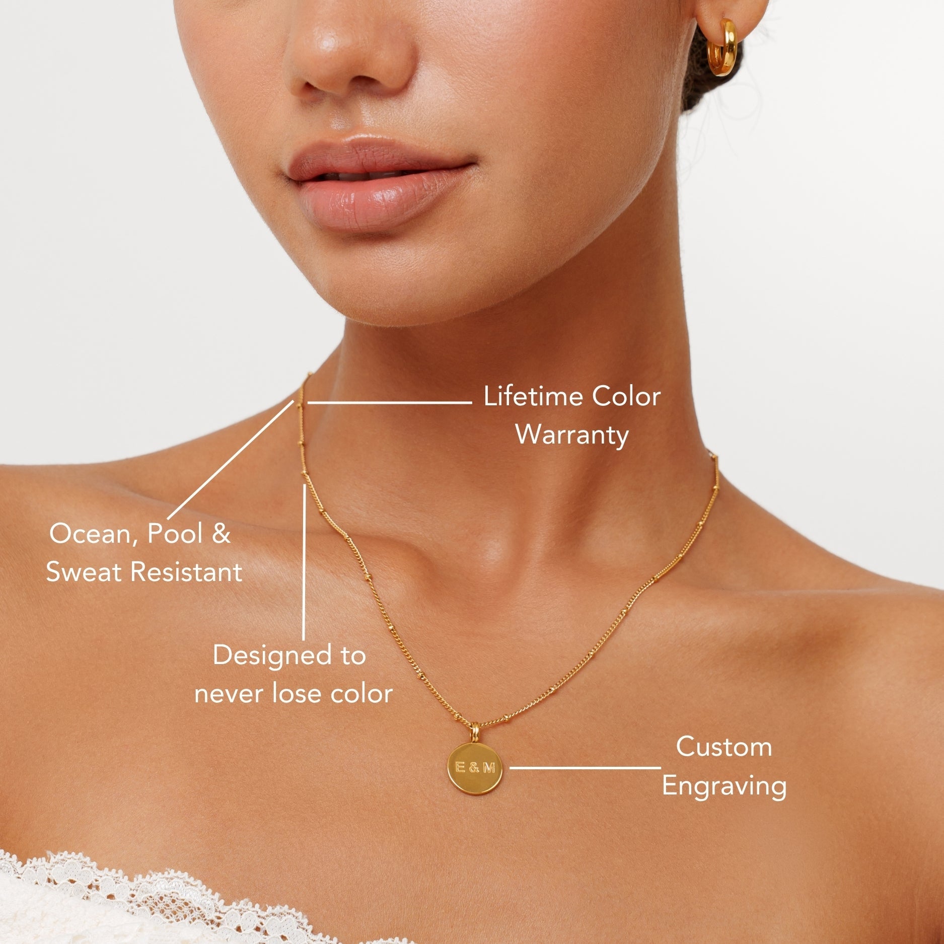 Zierliches Medaillon-Halsband