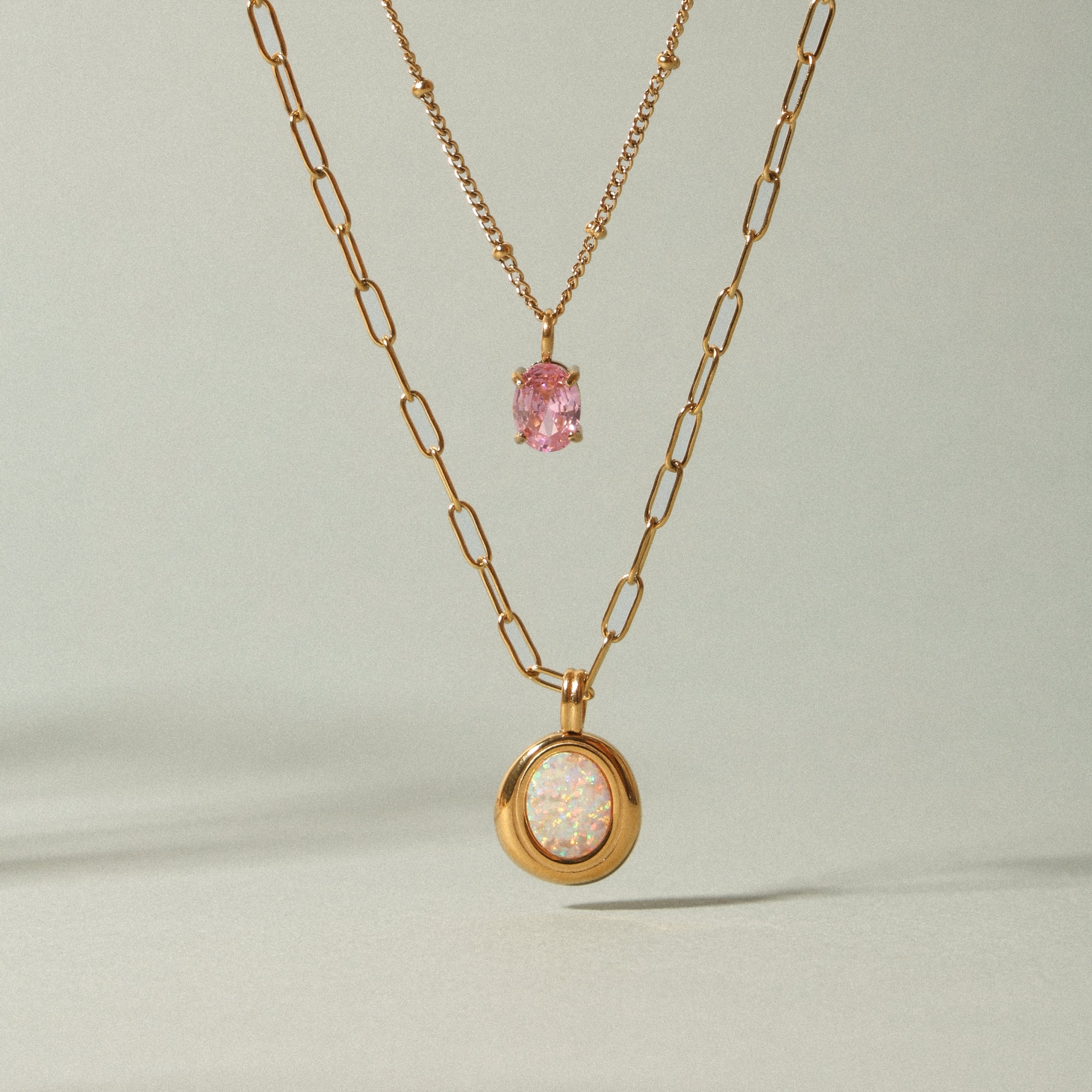 Opal Aura Halskette
