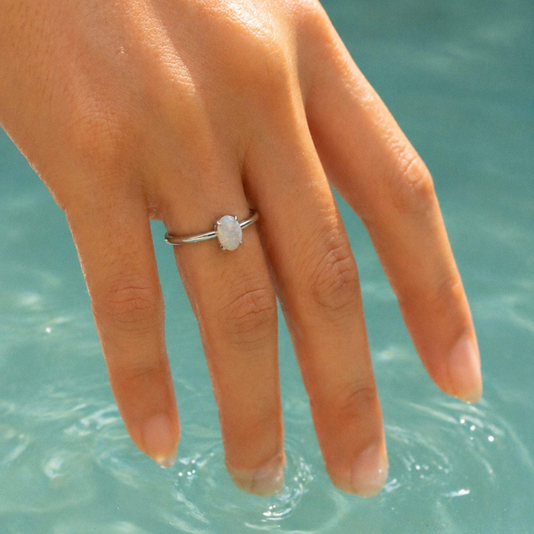 Ovaler Opalring