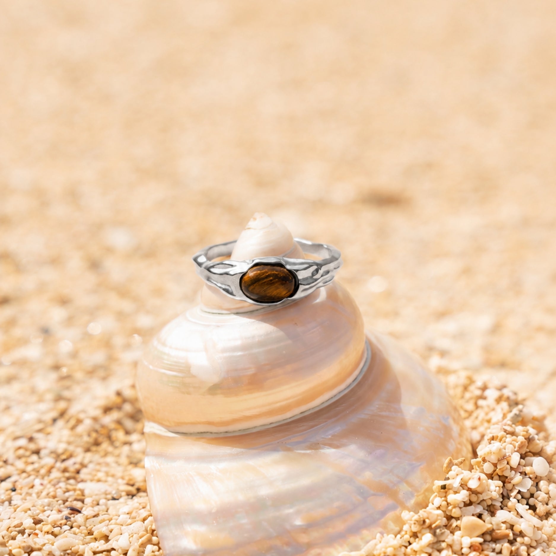 Tigerauge Ring