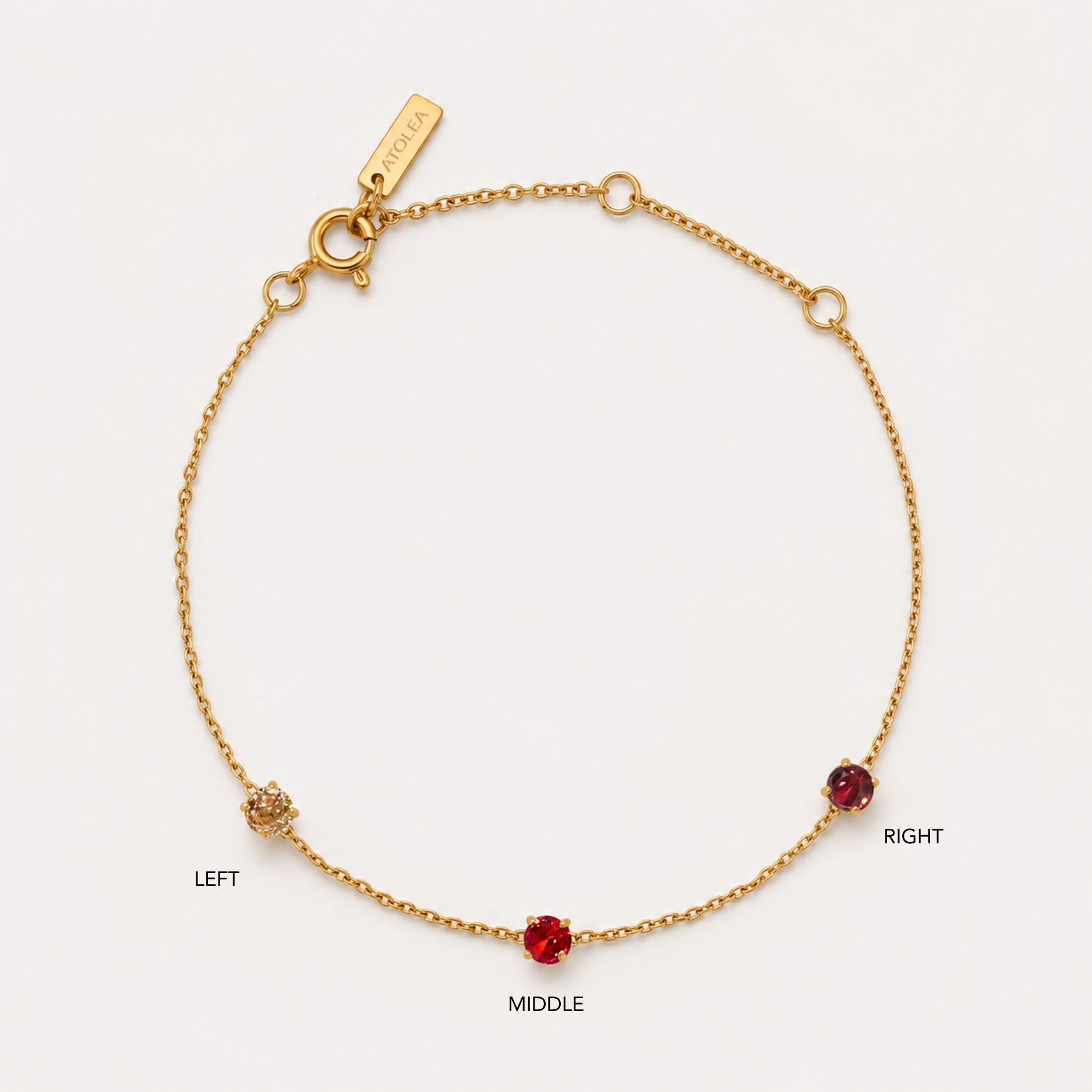Personalisierbares Geburtsstein-Armband
